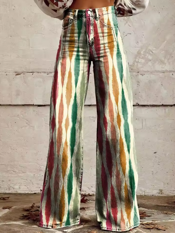 ISABELLA | Boho Vintage Pants with a Retro and Refined Charm