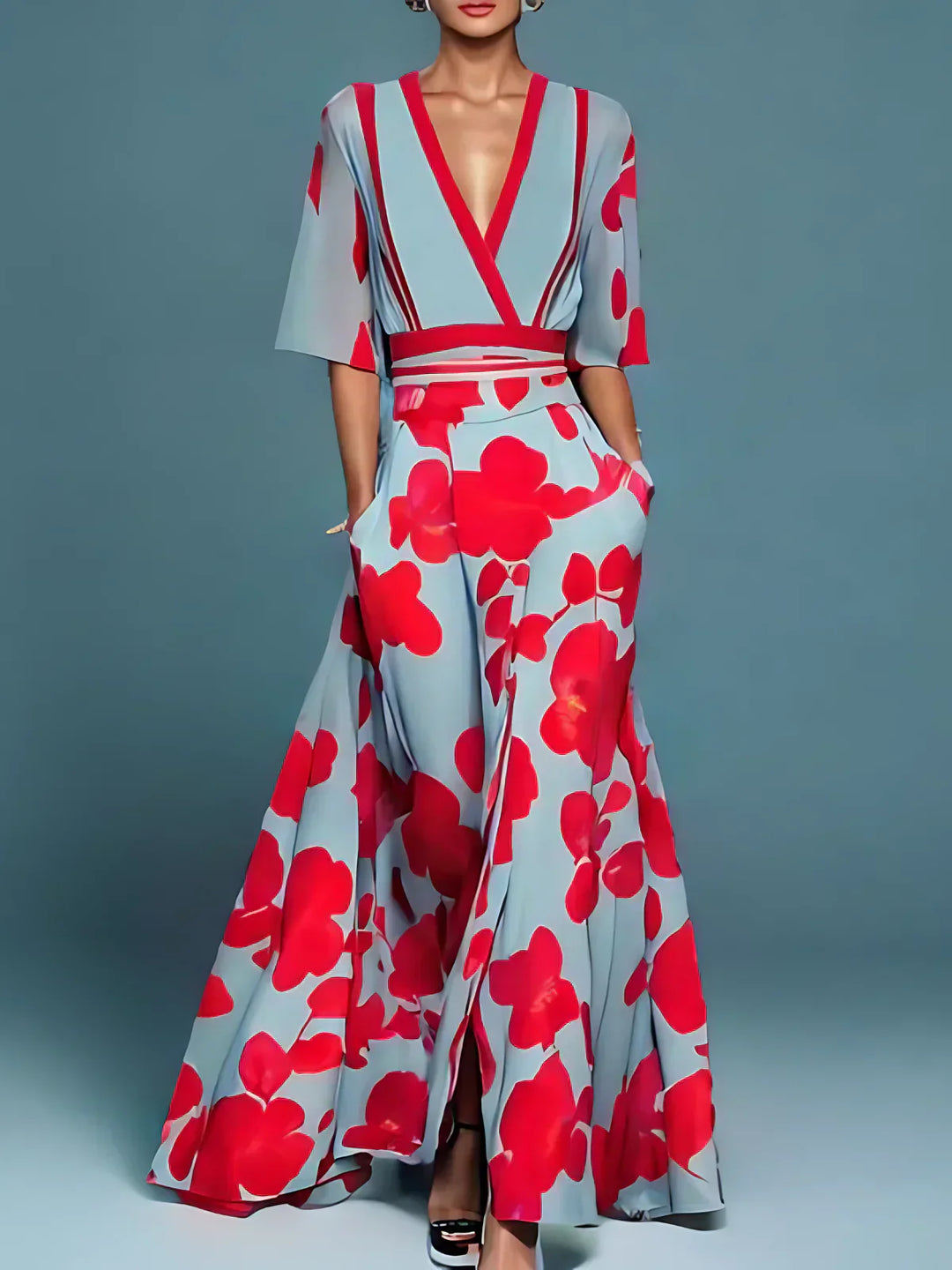 Iris™ - Elegant floral dress