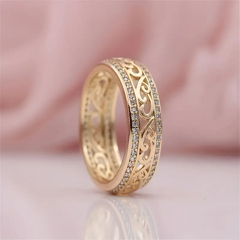 Radiant Crystal Blossom Ring