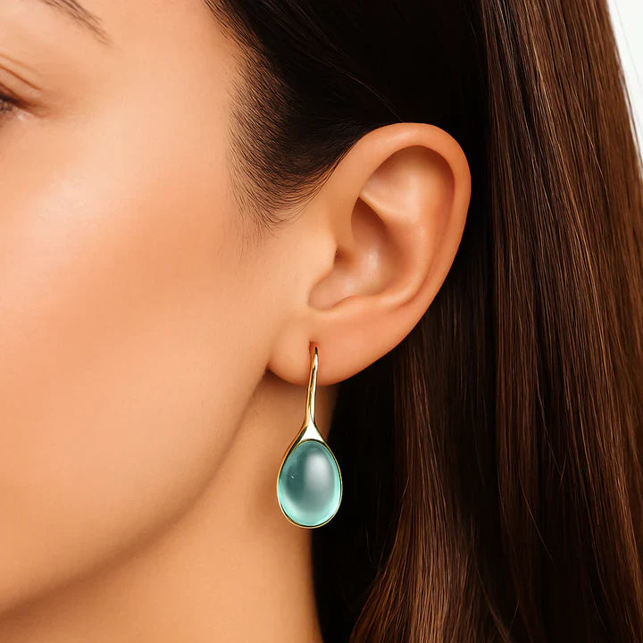 Beachy Sandstone Crystal Earrings