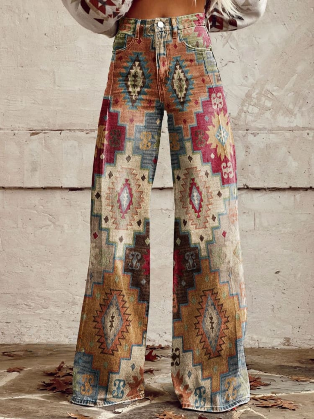 LÉA | Elegant and Modern Retro Chevron Pants