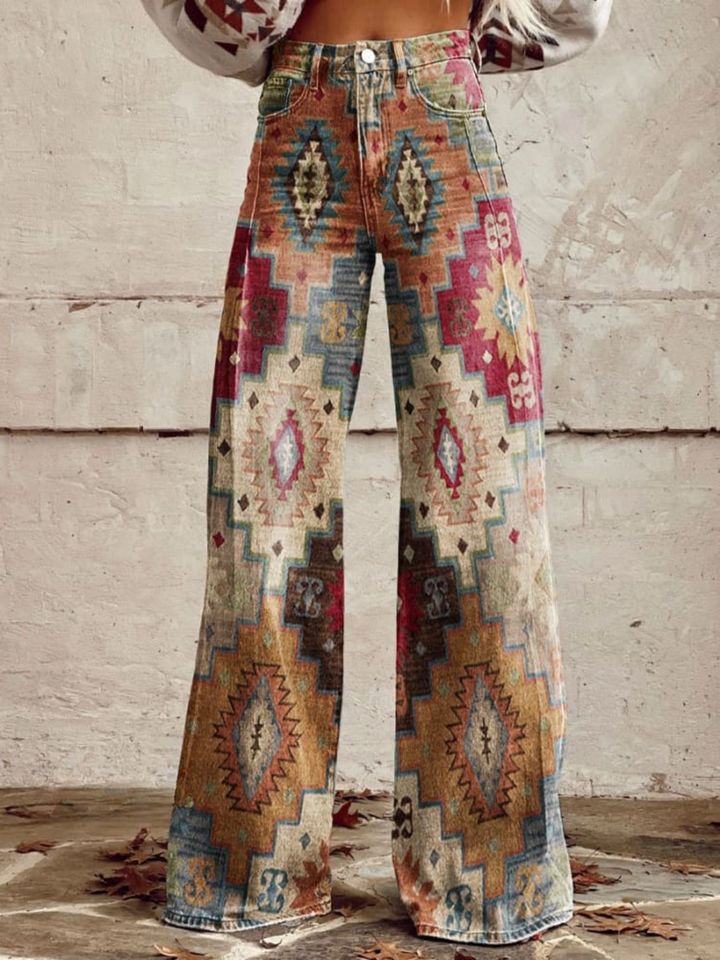 LÉA | Elegant and Modern Retro Chevron Pants