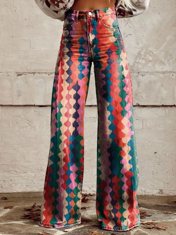 AMÉLIE | Bohemian Wide Leg Pants Elegant and Comfortable