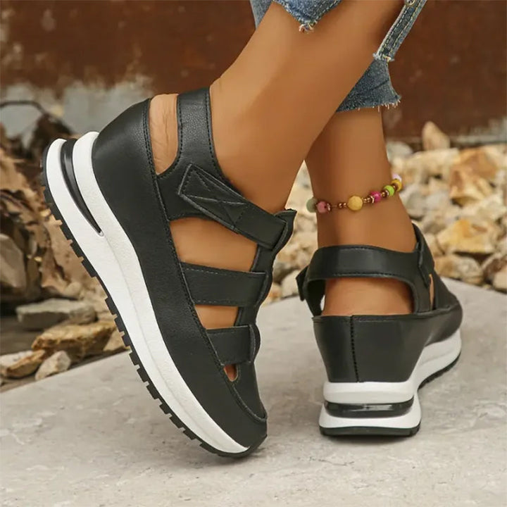 Ilona | Velcro Wedge Sandal