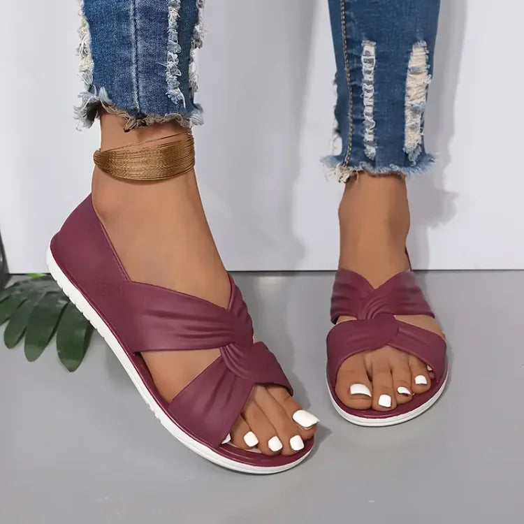 Ruby | Bow Tie Slip-On Sandal