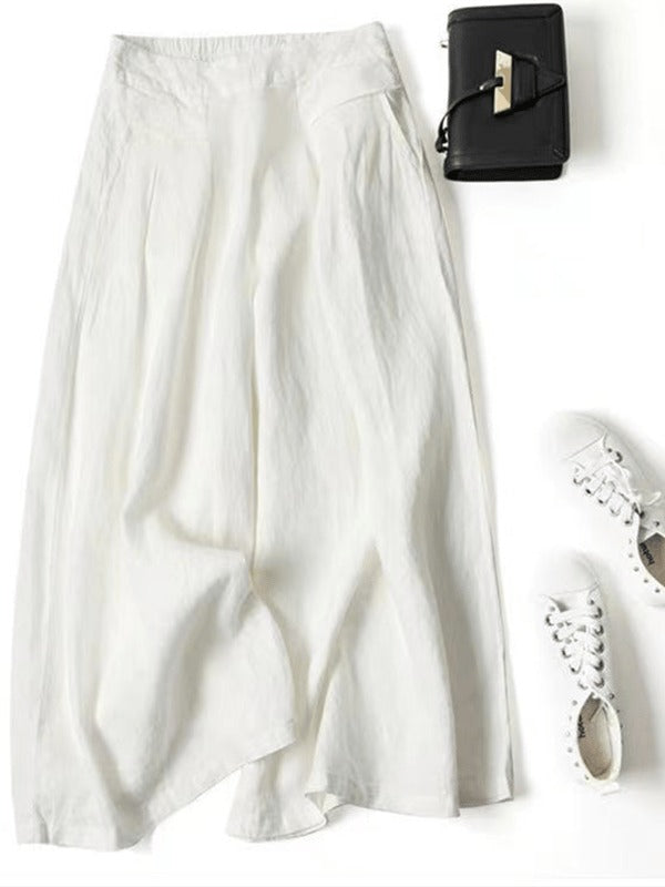Zorina - Wide Leg Lightweight Long Trousers