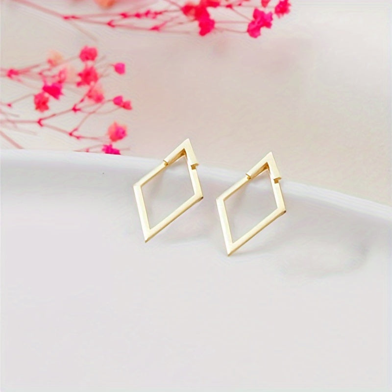Bohemian Cut-Out Gold Earrings – Silhouette Design