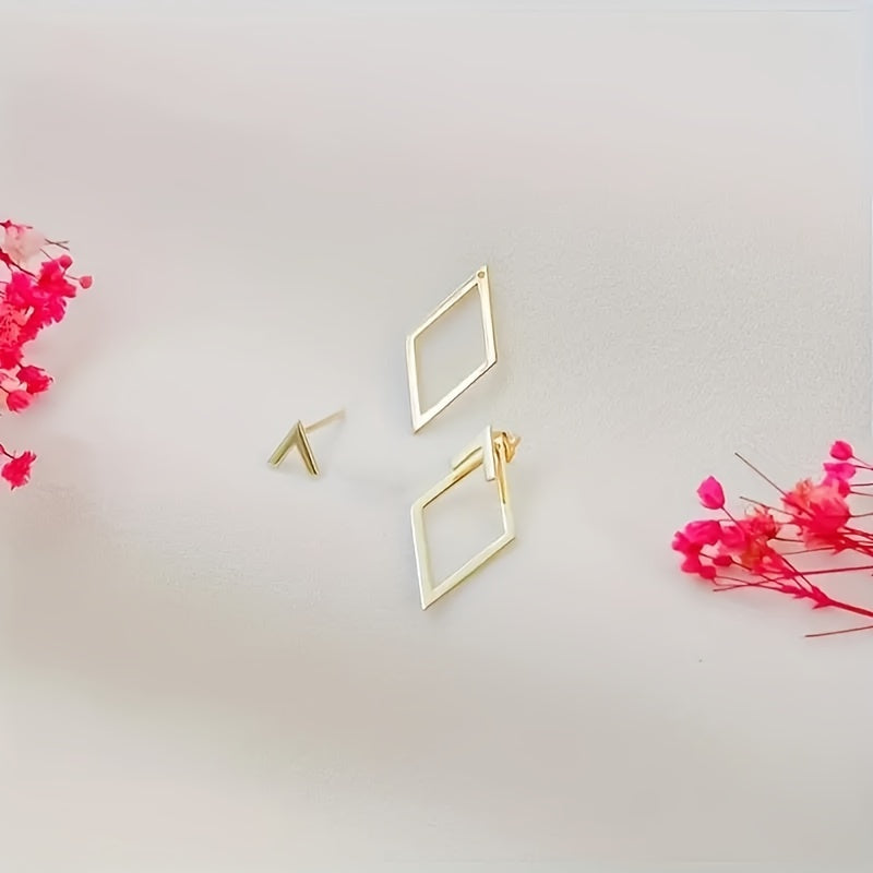 Bohemian Cut-Out Gold Earrings – Silhouette Design