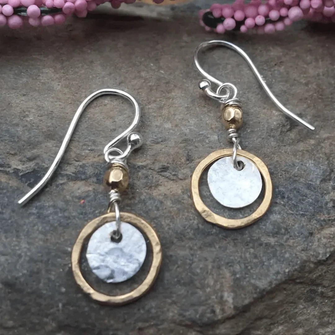 Sammy | Vintage Gold and Silver Earrings
