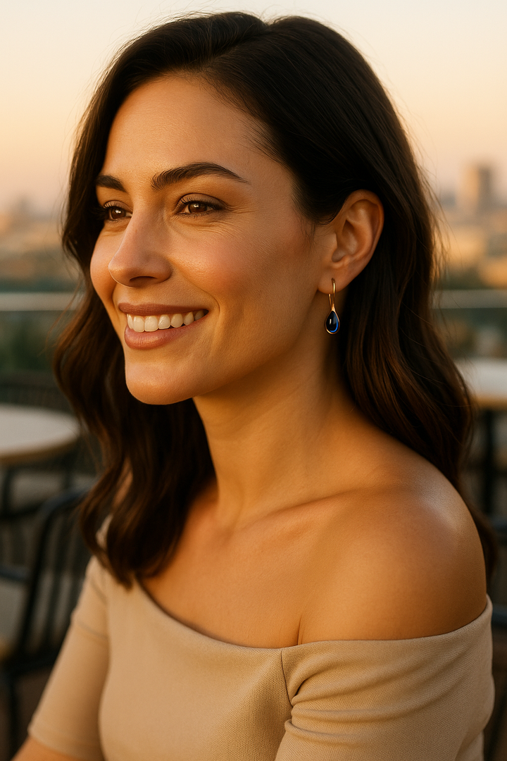 Beachy Sandstone Crystal Earrings
