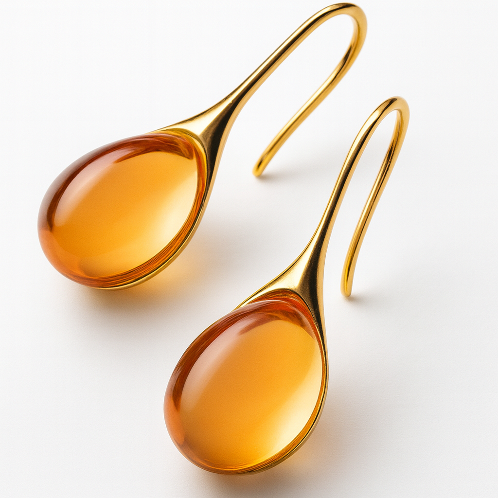 Beachy Sandstone Crystal Earrings