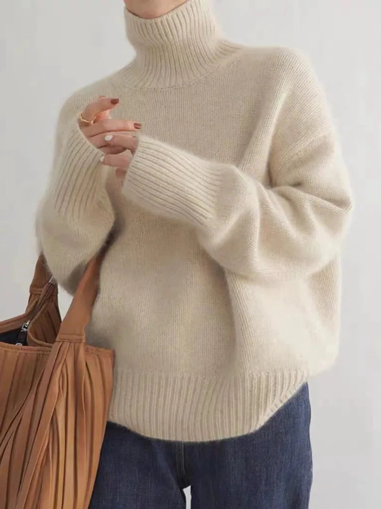 LENA - Premium Sweter z Golfem