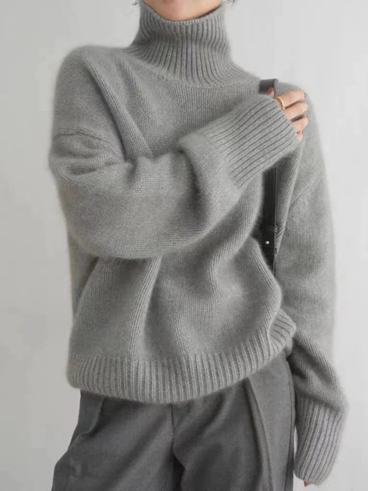 LENA - Premium Sweter z Golfem