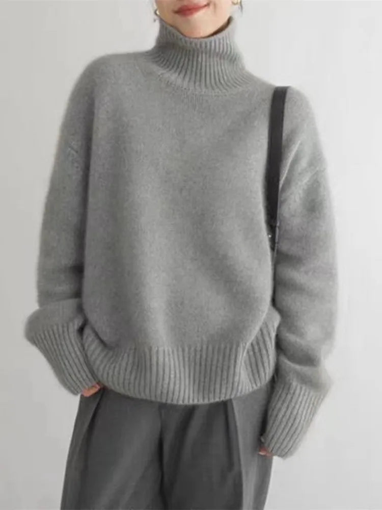 LENA - Premium Sweter z Golfem