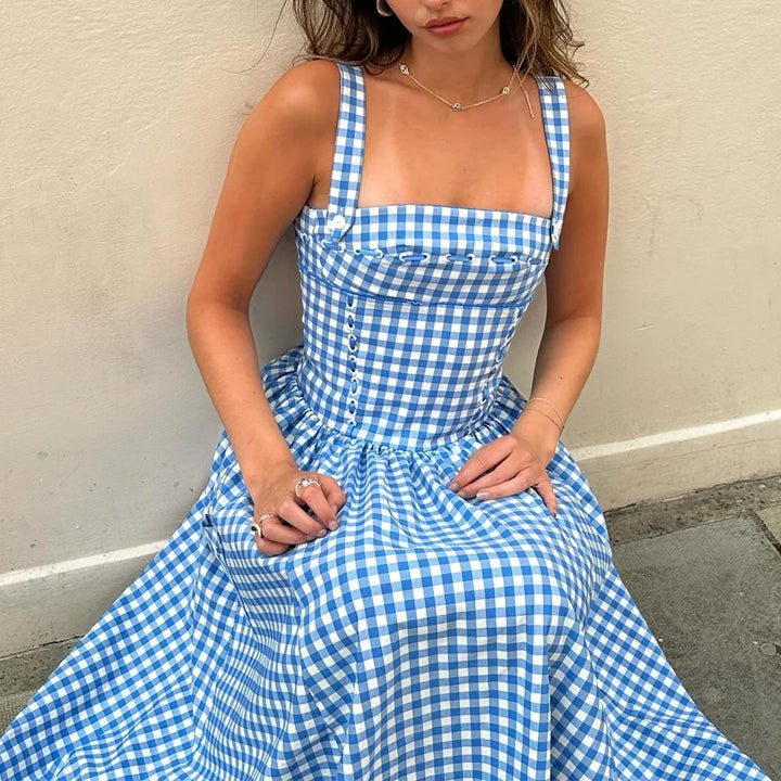 Montana Backless Midi Sundress