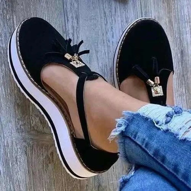 Zelda | Tassel Flat Shoes