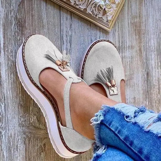 Zelda | Tassel Flat Shoes