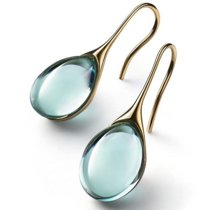 Beachy Sandstone Crystal Earrings