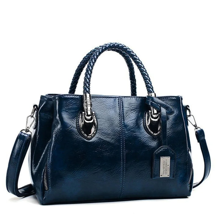 Pia® | Elegancka torba z plecionymi uchwytami