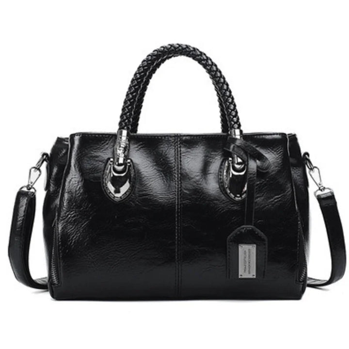 Pia® | Elegancka torba z plecionymi uchwytami