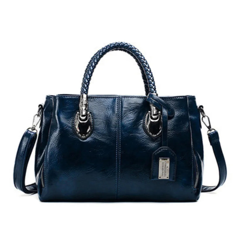 Pia® | Elegancka torba z plecionymi uchwytami