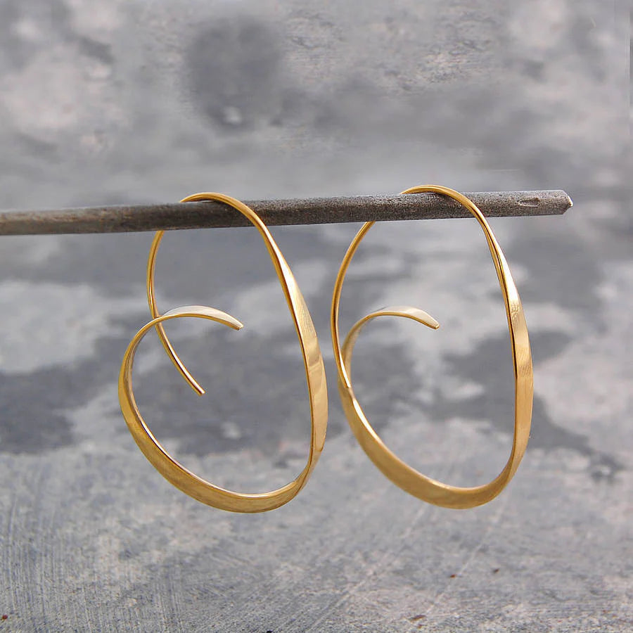 Twisted Elegance Hoop Earrings