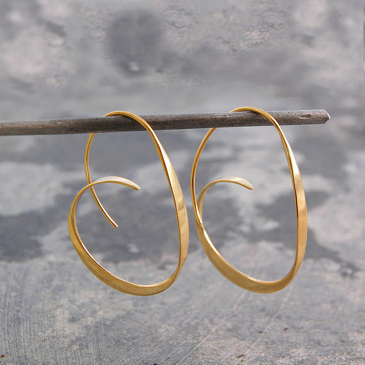 Twisted Elegance Hoop Earrings
