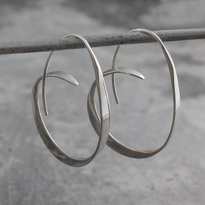 Twisted Elegance Hoop Earrings