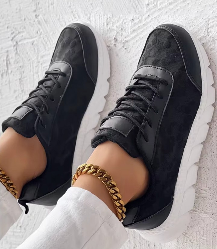 Elorene |  BlossomStep Lace Sneakers