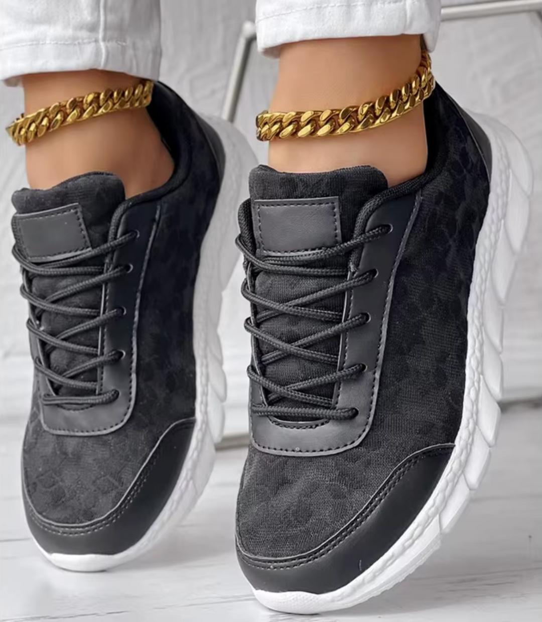 Elorene |  BlossomStep Lace Sneakers