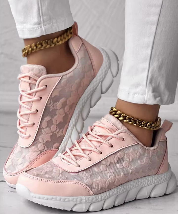 Elorene |  BlossomStep Lace Sneakers
