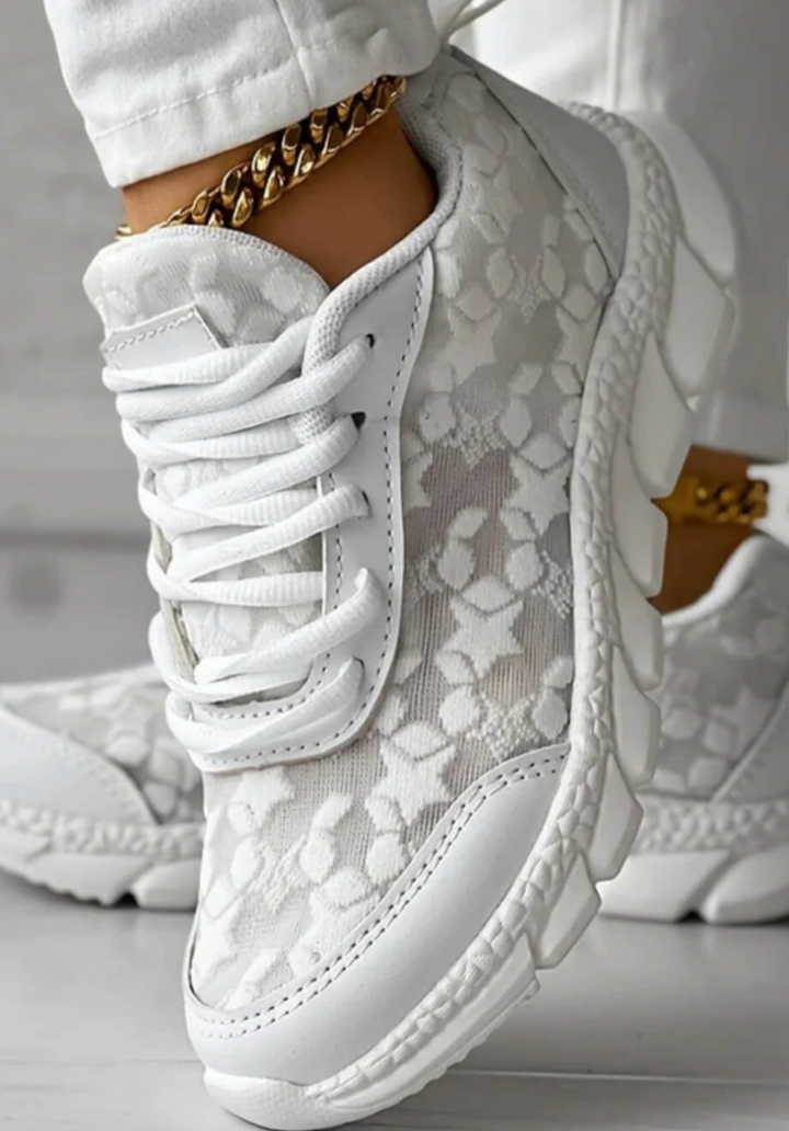 Elorene |  BlossomStep Lace Sneakers