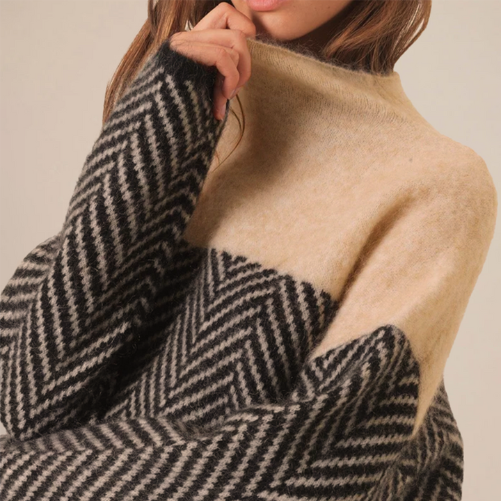 Adelie - Sweter z golfem