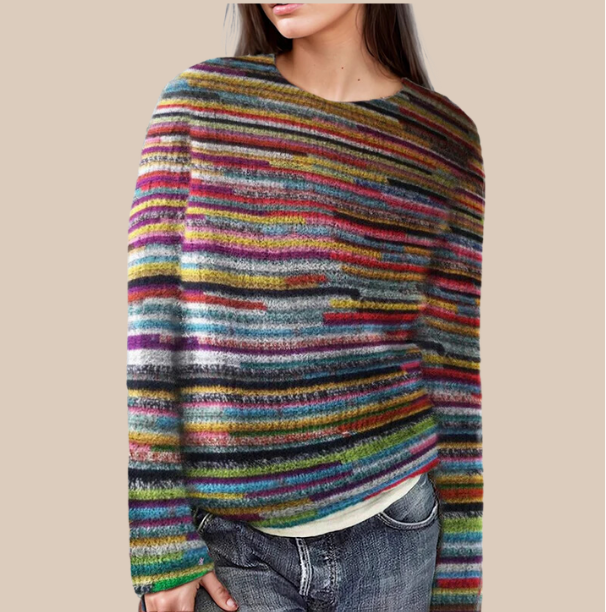 Ava - Klasyczny Sweter Fair-Isle
