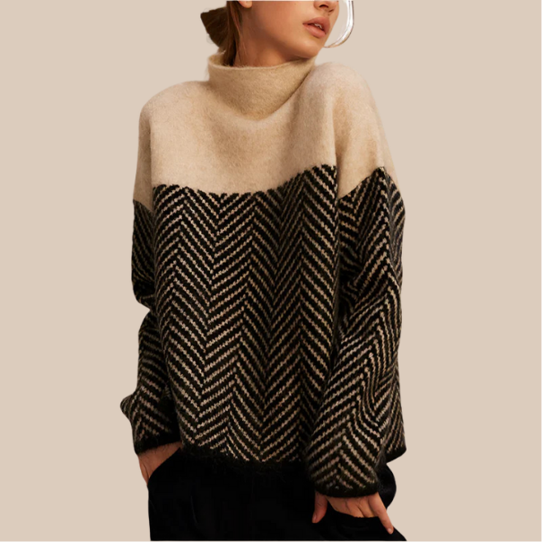 Adelie - Sweter z golfem