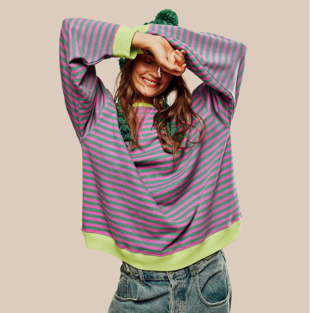 Manie - Prążkowany Oversized