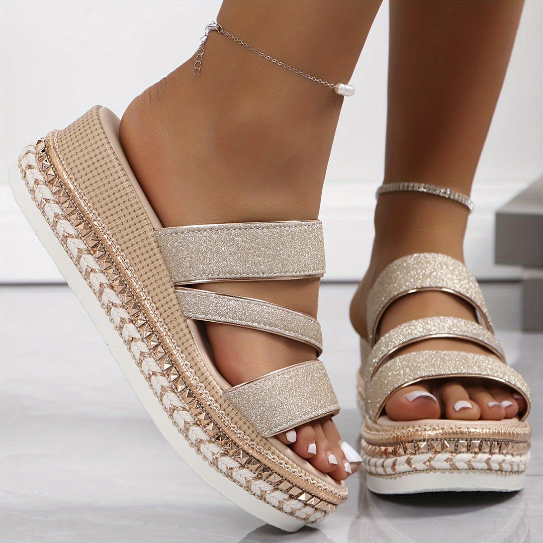 Lindy™ | Champagne Orthopedic Comfort Sandals