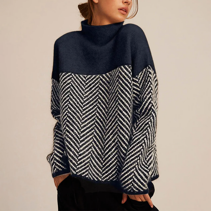 Adelie - Sweter z golfem