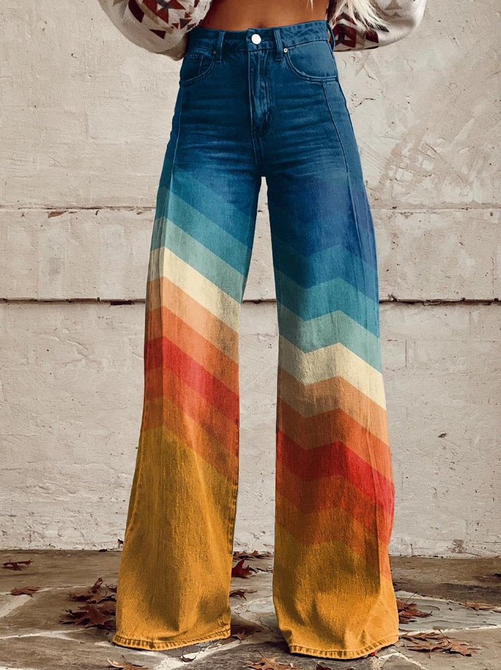 LÉA | Elegant and Modern Retro Zigzag Trousers