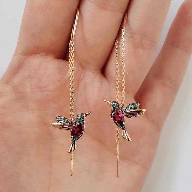 Delicate Hummingbird Earrings