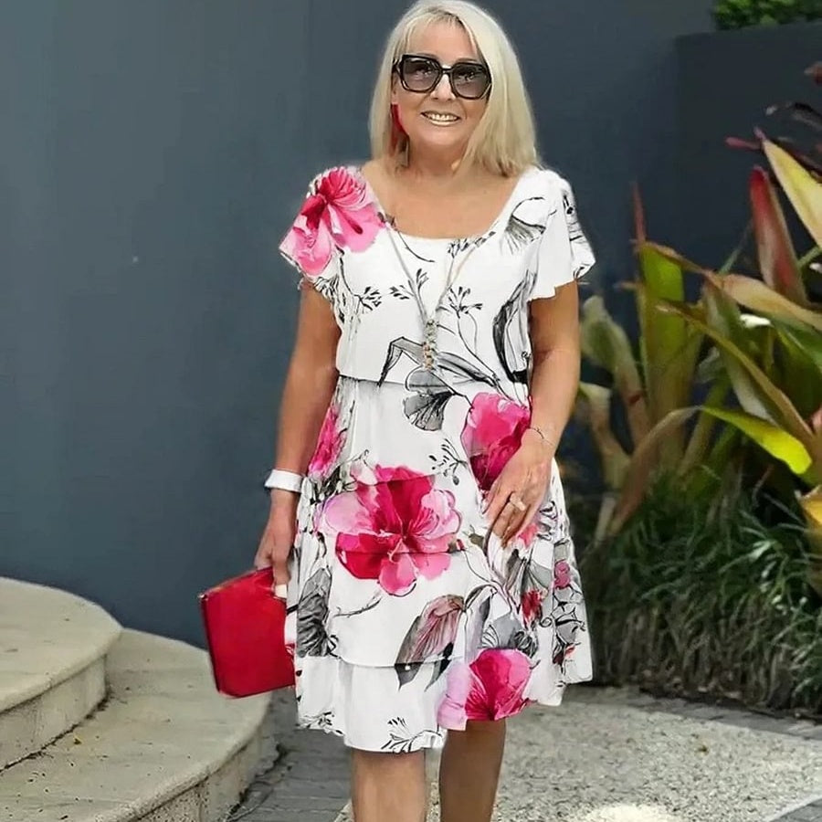 Lyra - Graceful Floral Elegant Dress